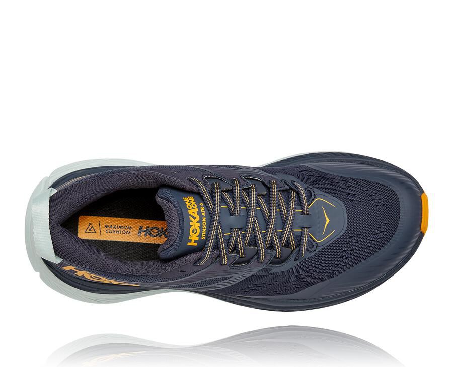 Hoka One One Trail Schoenen Heren - Stinson Atr 6 - Donkerblauw/Wit - NE8732596